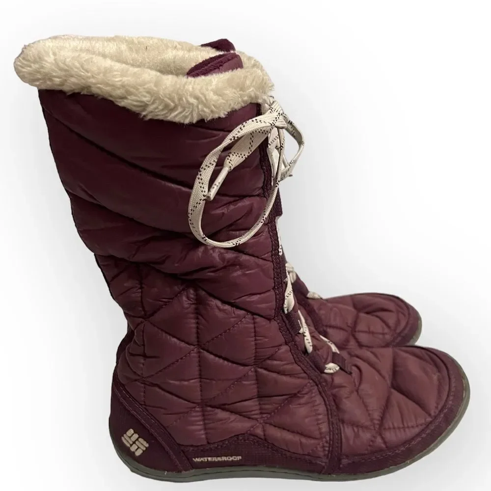 COLUMBIA POWDER SUMMIT II MID CALF WATERPROOF WINTER BOOTS #YL5386-562 SIZE 6